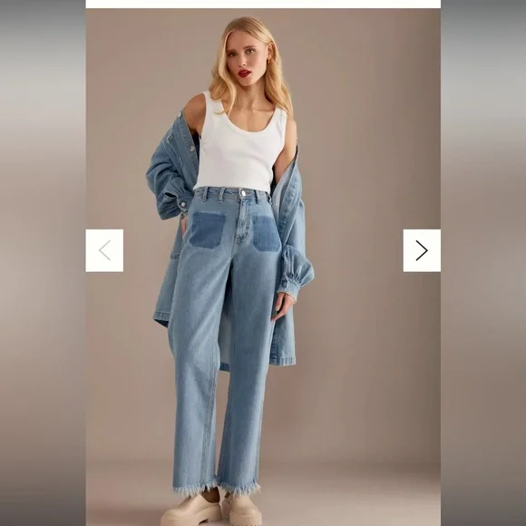 Anthropologie seventy + mochi Mabel high waisted wide leg jeans - Picture 16 of 16